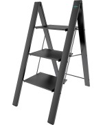 2 - Sgabello Leonardo 3 gradini alluminio