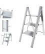 3 - Sgabello Leonardo 3 gradini alluminio