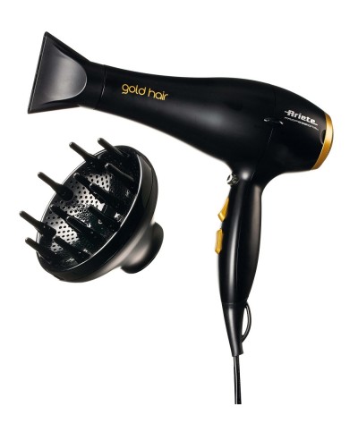 1 - Asciugacapelli Gold Hair Ariete 8135 phon con diffusore 2000W Ariete