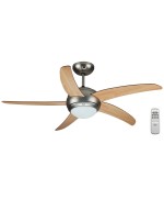 1 - Ventilatore a soffitto DCG VECRD54TL con luce telecomando ø 120 cm