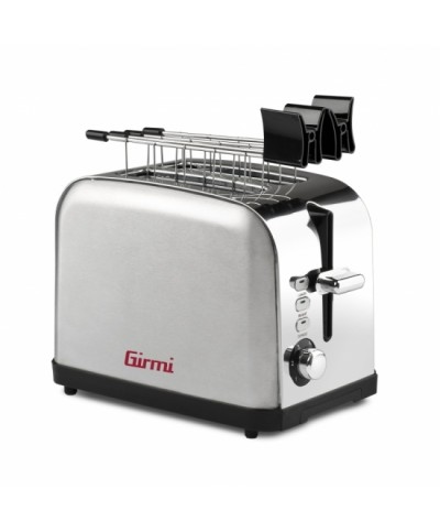 1 - Tostapane Girmi 2 pinze tosta pane TP56 inox 850W