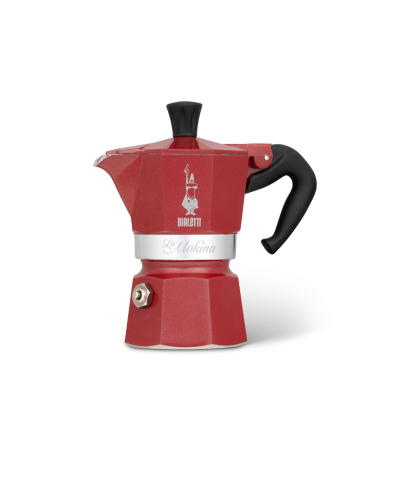 1 - Caffettiera La Mokina Bialetti moka 1/2 tazza Rosso Marocco 4320
