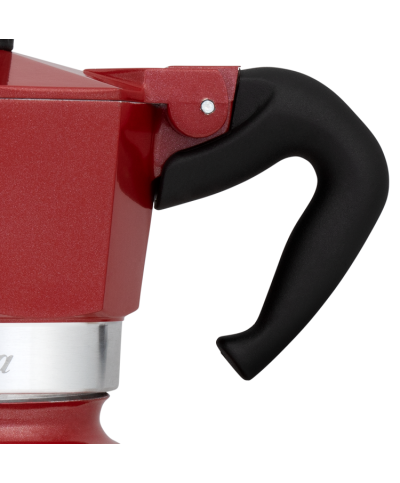 2 - Caffettiera La Mokina Bialetti moka 1/2 tazza Rosso Marocco 4320