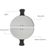 5 - Set 2 palette in alluminio per forno pizza pizze G3ferrari Optima