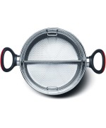 3 - Pentola con doppio cestello Lagostina Linea rossa cm 22