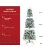 3 - Albero di Natale Artificiale Innevato Slim Maiella 210 cm