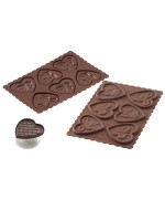 1 - Tagliabiscotti Silikomart Pasqua Cookie Choc CKC15 Lovely Easter cuore