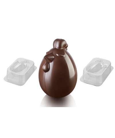 1 - Stampo cioccolato uovo gallina Lady Cocca Silikomart Pasqua