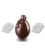 1 - Stampo cioccolato uovo gallina Lady Cocca Silikomart Pasqua