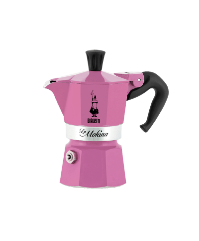 1 - Caffettiera La Mokina Bialetti moka 1/2 tazza rosa 4280