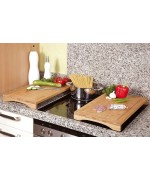 4 - Tagliere copripiastra in bambù Kesper 54 x 28 cm