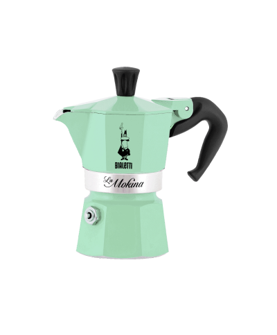 1 - Caffettiera La Mokina Bialetti moka 1/2 tazza verde Menta 4290