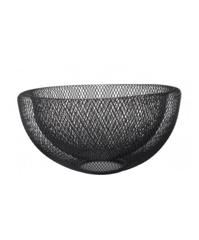 1 - Cestino Porta Frutta Eva doppio filo nero 24,5 cm