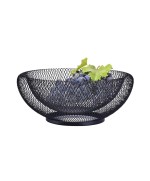 3 - Cestino Porta Frutta Eva doppio filo nero 24,5 cm