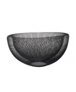 1 - Cestino Porta Frutta Eva doppio filo nero 29,5 cm