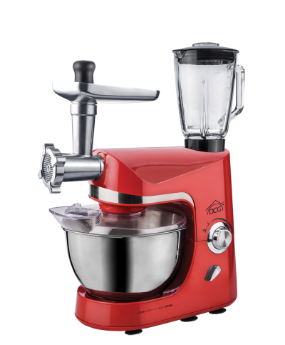1 - Impastatrice planetaria con frullatore e tritacarne Dcg KM9085R Rosso