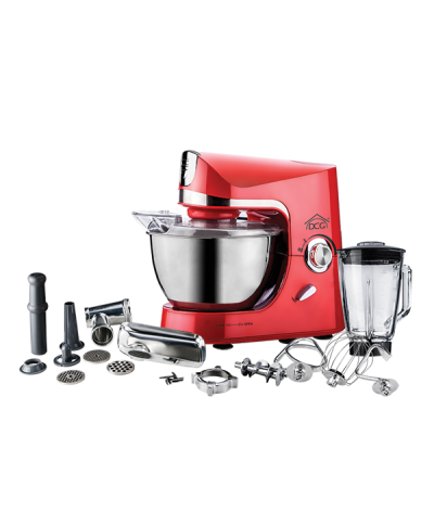 2 - Impastatrice planetaria con frullatore e tritacarne Dcg KM9085R Rosso