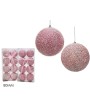 1 - Set 8 pezzi palle Natale 80 mm Rosa 304019
