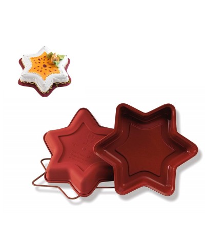 1 - Stampo tortiera Stella in silicone Silikomart Natale 26 cm SFT201