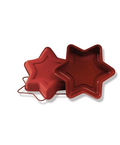 2 - Stampo tortiera Stella in silicone Silikomart Natale 26 cm SFT201
