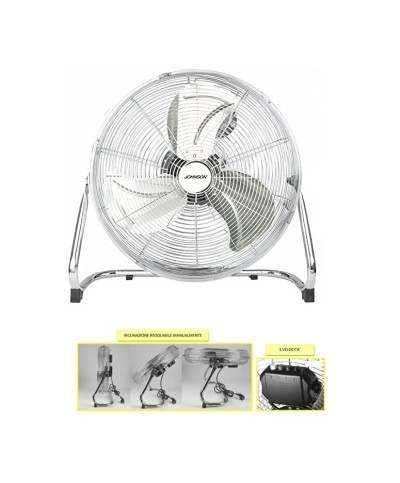 1 - Ventilatore box cromato Storm Johnson 50 cm