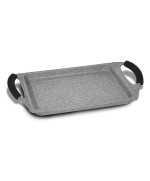 1 - Bistecchiera Grill Pan Bialetti rettangolare cm 36 x 23 Petra Vera Plus