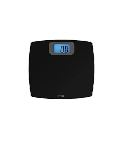 1 - Bilancia pesa persone vetro Eva digitale elettronica 200 kg 100 gr nero
