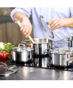 3 - Batteria di Pentole Tescoma Optima 8 pezzi 717510