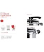 2 - Pentola a pressione 12 litri + cestello + ecodose La Classica Lagofusion® Lagostina