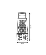 2 - Grattugia 4 lati con contenitore Tescoma 643788