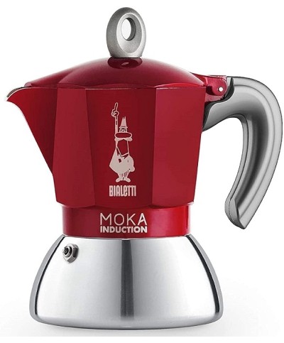 1 - Caffettiera Moka Induction 2 tz Rossa Bialetti 6942