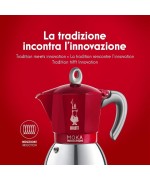 3 - Caffettiera Moka Induction 2 tz Rossa Bialetti 6942