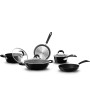 1 - Batteria di pentole 8 pezzi Bialetti Black Infinity induzione