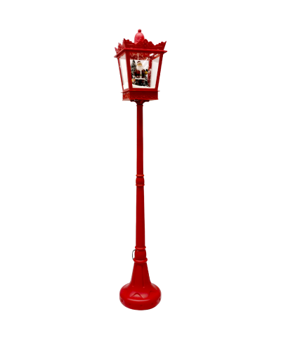 1 - Lampione natalizio luminoso rosso 180 cm 474804