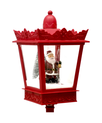 2 - Lampione natalizio luminoso rosso 180 cm 474804