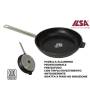2 - Padella cm 28 in alluminio pressofuso Ilsa Allu Pressure