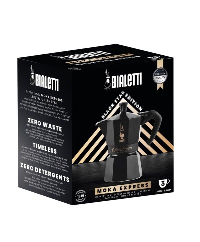 2 - Caffettiera Moka Express Black Star Edition Bialetti 3 tazze 4944