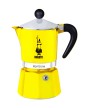 1 - Caffettiera Moka 3 tazze Rainbow Bialetti Giallo