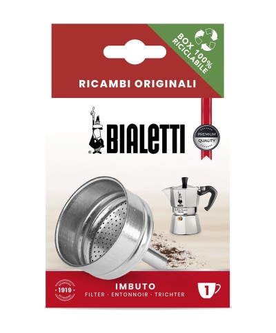 1 - Filtro ad imbuto 1 tz Bialetti moka ricambi 800131