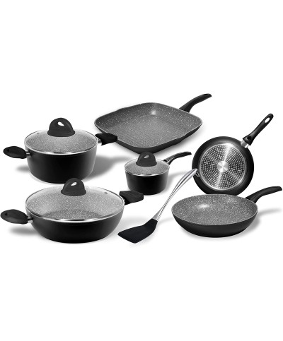 2 - Batteria di Pentole Aeternum 10 pezzi Stone in Black