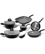 2 - Batteria di Pentole Aeternum 10 pezzi Stone in Black