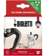 4 - Manico + spinotto Moka Express 3 4 tazze Bialetti ricambio originale