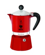 1 - Caffettiera Moka 3 tazze Rainbow Bialetti Rosso