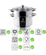 3 - Divina Re - Vaporiera pentola Aeternum Inox 22 cm