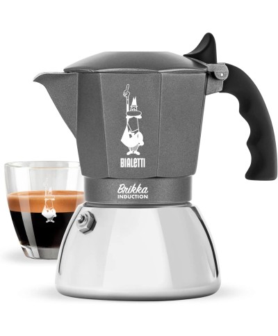 1 - Caffettiera 4 tazze Bialetti Brikka Induction