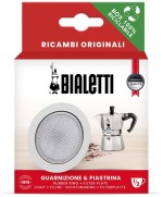 1 - Guarnizione e piastra filtro Bialetti mezza Tazza La mokina ricambio caffettiera