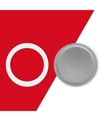 2 - Guarnizione e piastra filtro Bialetti mezza Tazza La mokina ricambio caffettiera