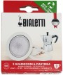 1 - Guarnizione e piastra filtro Bialetti 2 Tazze ricambio caffettiera