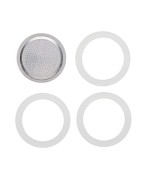 2 - Guarnizione e piastra filtro Bialetti 2 Tazze ricambio caffettiera