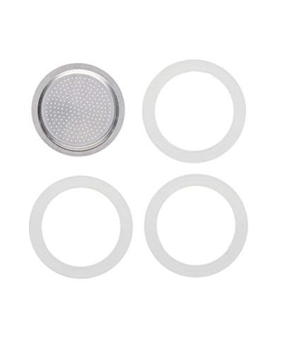 2 - Guarnizione e piastra filtro Bialetti 6 Tazze ricambio caffettiera